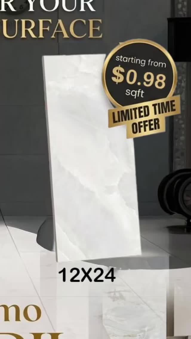 UPGRADE YOUR SPACE FOR LESS! ✨

The renovation you’ve been dreaming of is finally within reach. Get our premium 12X24 & 24x48 tiles for both floors and walls at an unbeatable price!

💰 STARTING AT ONLY $0.98 12X24 $1.58 24X48 /sqft 
📏 modern look.
⏳ Limited time offer!

📍 Visit our showroom in Doral to see the full collection.

Don’t settle for ordinary when you can have the best with A1ADECORATIONS.

📞 Call us today or stop by our showroom!

📞 (786) 953-5361
📞 (786) 712-7954
📞 (786) 318-8753
📞 (305) 394-3110

#A1ADecorations #DoralLiving #HomeRenovation #TileSale #InteriorDesignMiami FlooringIdeas ModernHome DoralBusiness HomeImprovement